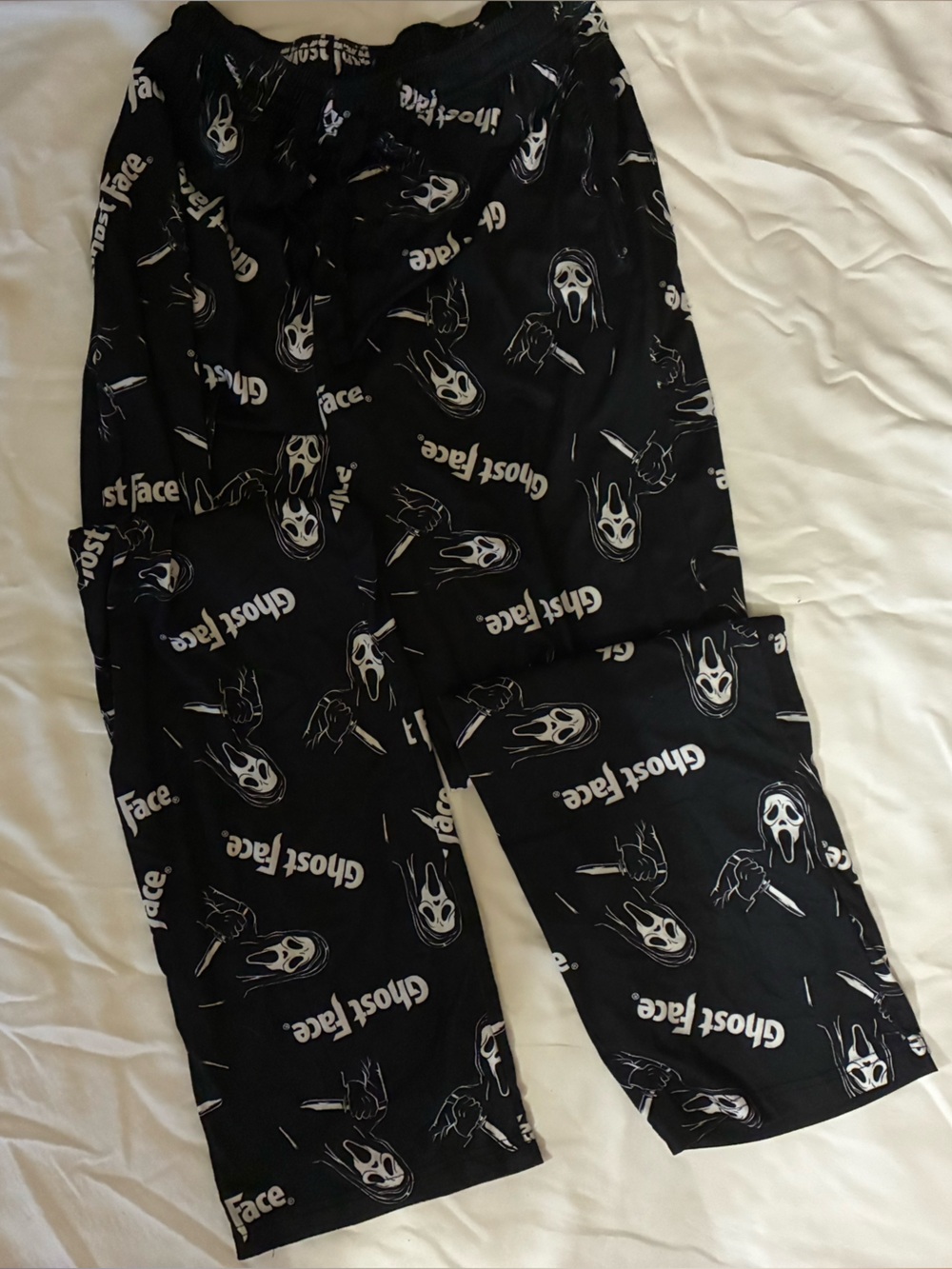 Ghost Face Men’s Pajama Pants -  Medium